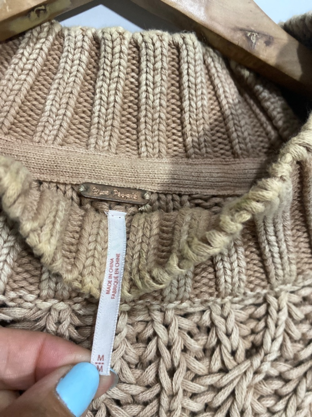 Free People M Sweetheart Knit Sweater - Picture 4 of 12